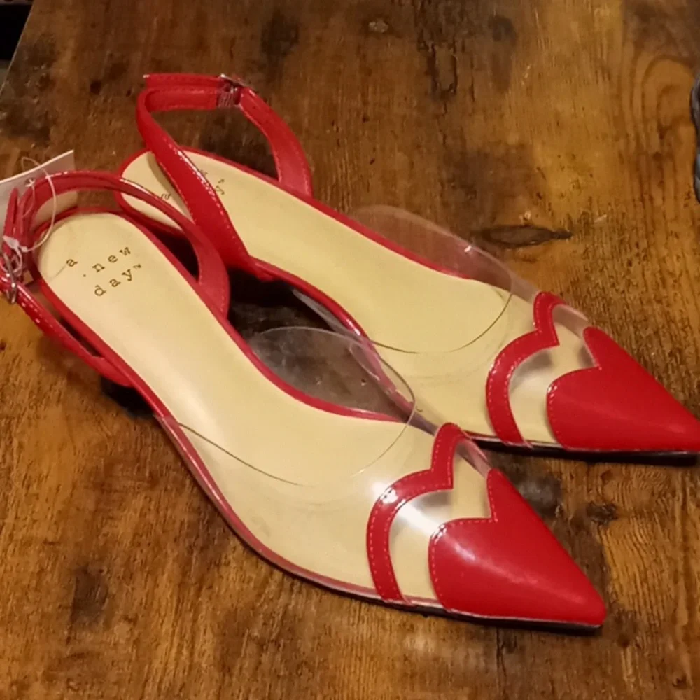NWT sexy Red A New Day Multiple Sized Stunning Kitten 2" Heels - Picture 11 of 13